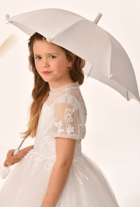 Girl holding umberlla