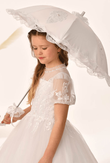 Girl holding umberlla